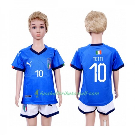 Günstige Fußballtrikots Italien Totti 10 Kinder 2018 Kurzarm Heimtrikotsatz kaufen